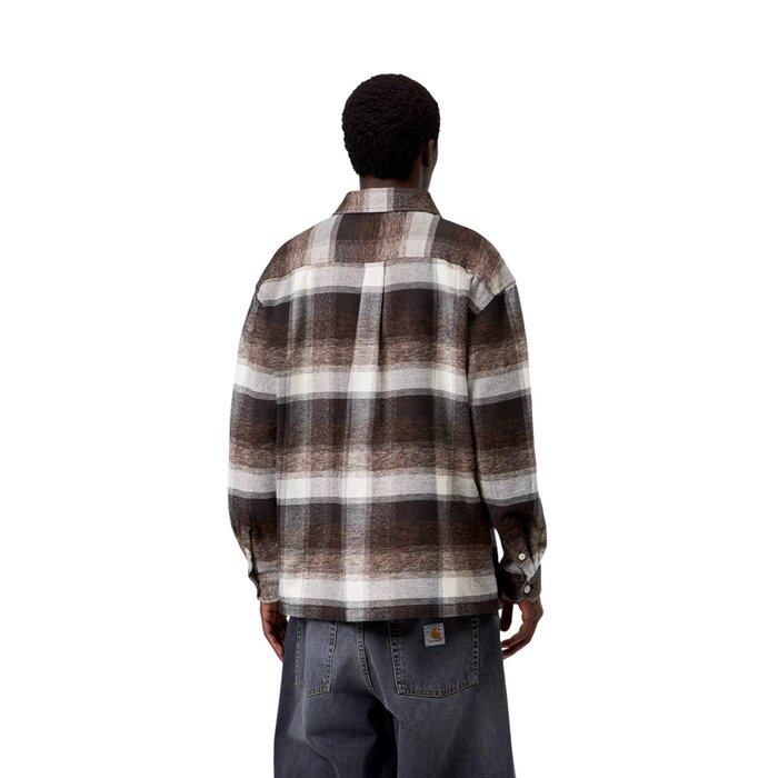Carhartt WIP L/S Esterson Shirt - Esterson Check/Tobacco
