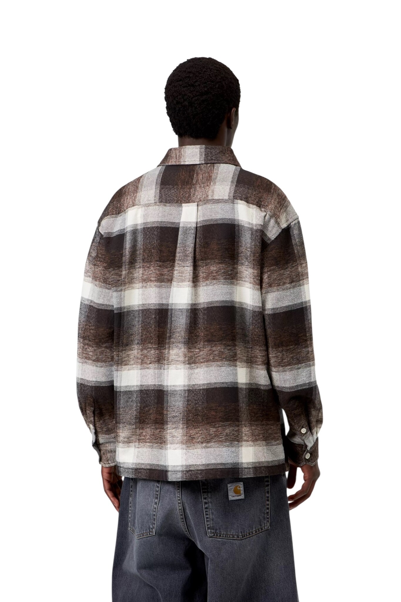 Carhartt WIP L/S Esterson Shirt - Esterson Check/Tobacco