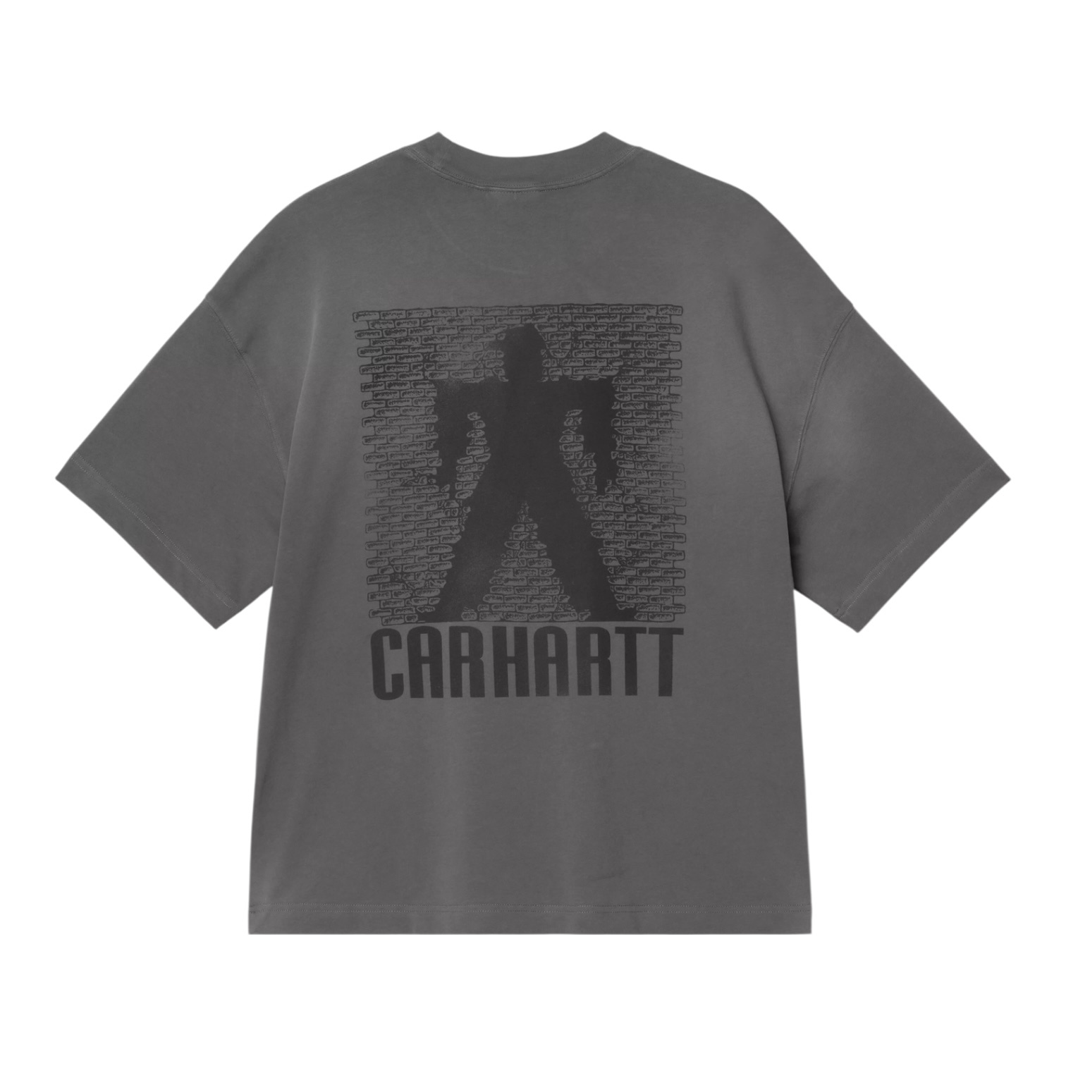 Carhartt WIP S/S Bricky Man T-Shirt - Soot Stone Dyed