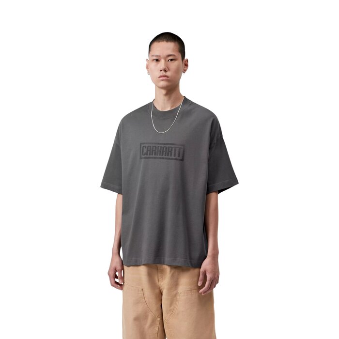 Carhartt WIP S/S Bricky Man T-Shirt - Soot Stone Dyed