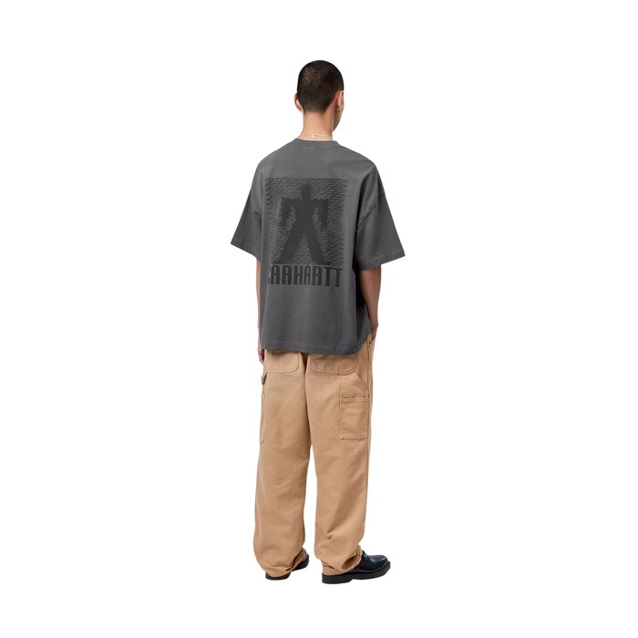 Carhartt WIP S/S Bricky Man T-Shirt - Soot Stone Dyed