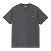 S/S American Script T-Shirt - Graphite