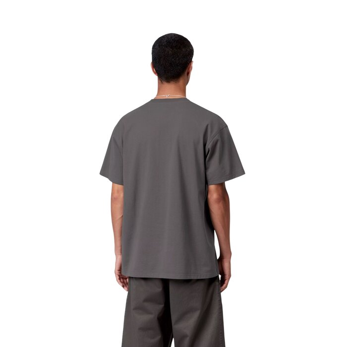 Carhartt WIP S/S American Script T-Shirt - Graphite