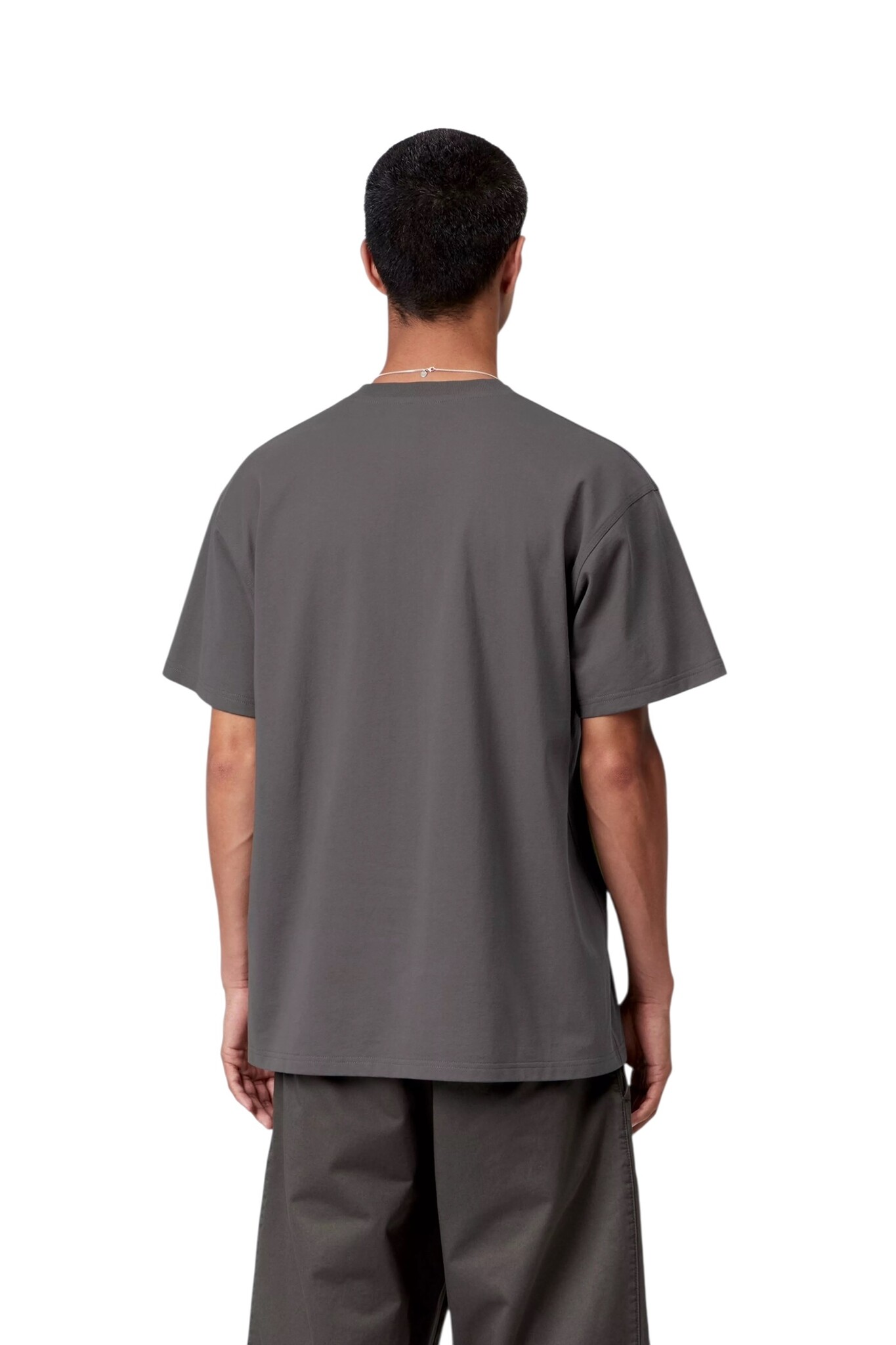 Carhartt WIP S/S American Script T-Shirt - Graphite