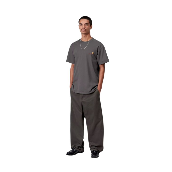 Carhartt WIP S/S American Script T-Shirt - Graphite