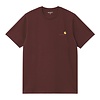 S/S American Script T-Shirt - Amarone