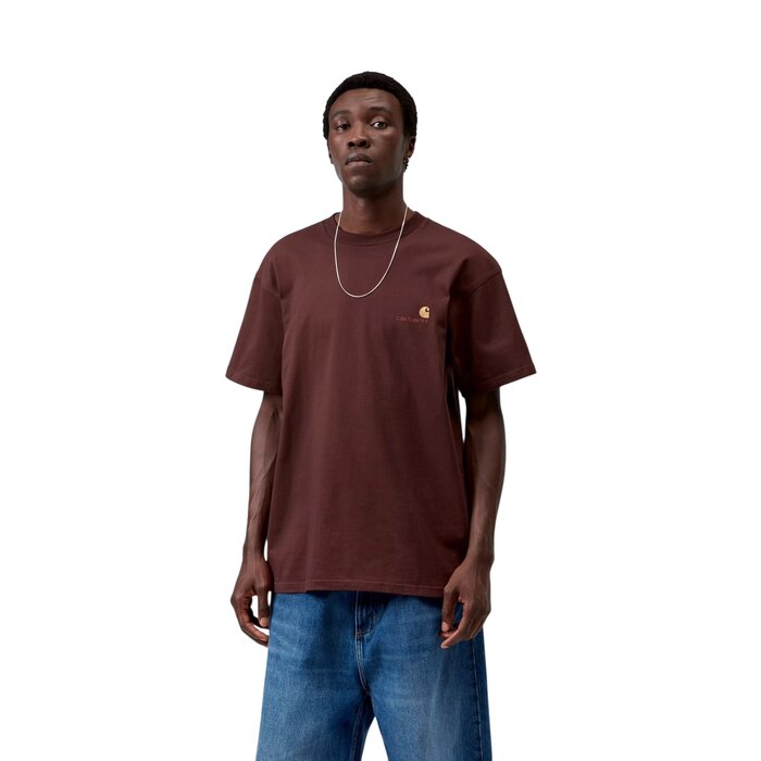 Carhartt WIP S/S American Script T-Shirt - Amarone