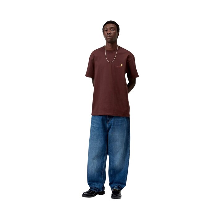Carhartt WIP S/S American Script T-Shirt - Amarone
