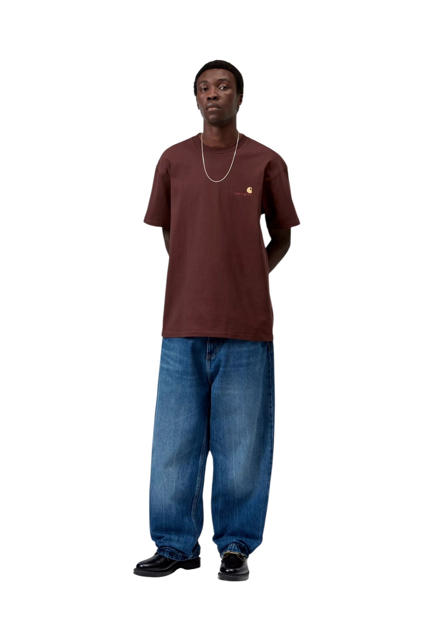 Carhartt WIP S/S American Script T-Shirt - Amarone