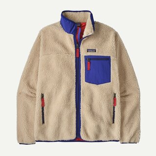 Patagonia M's Classic Retro X Jkt- Dark Natural/Cobalt Blue