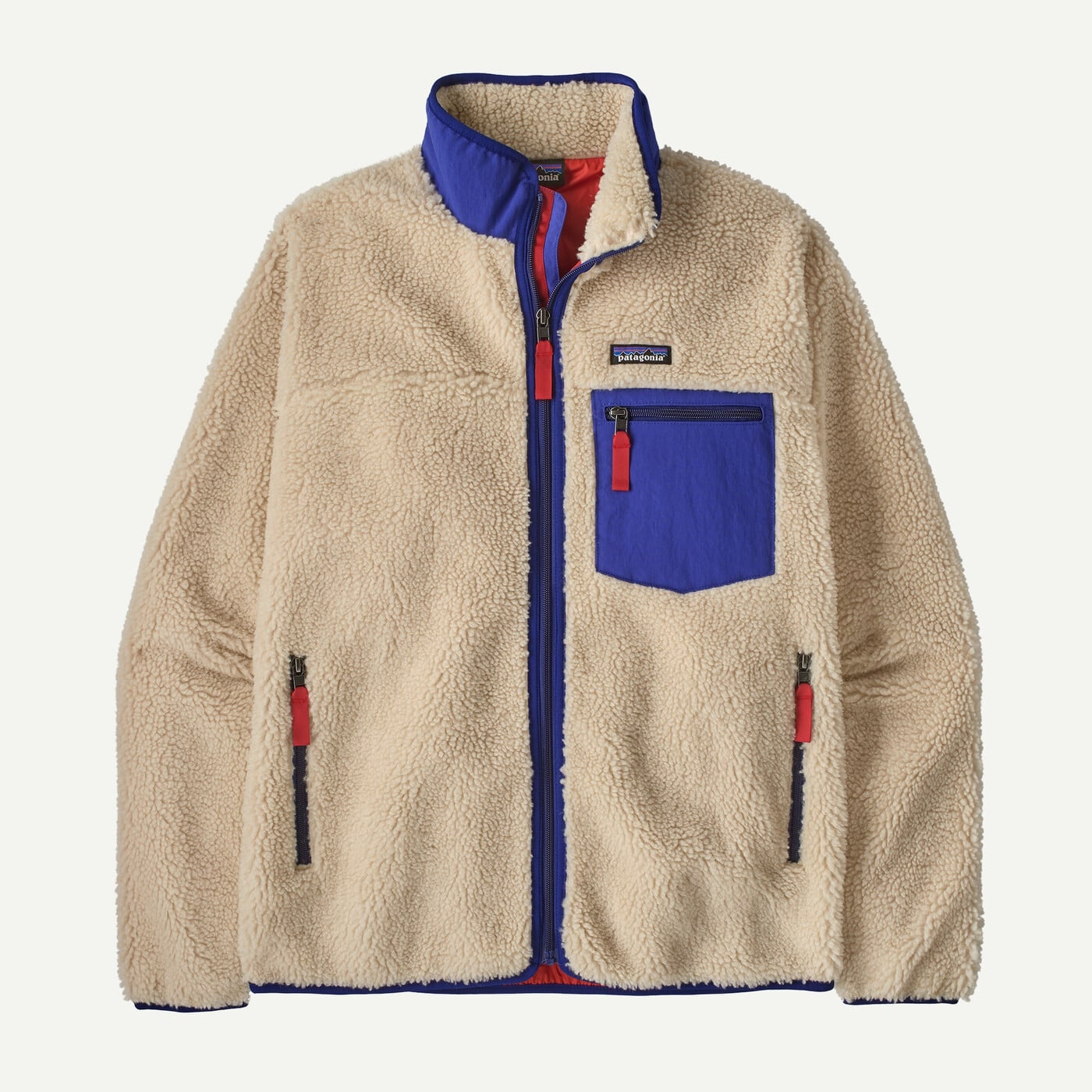 Patagonia M's Classic Retro X Jkt- Dark Natural/Cobalt Blue