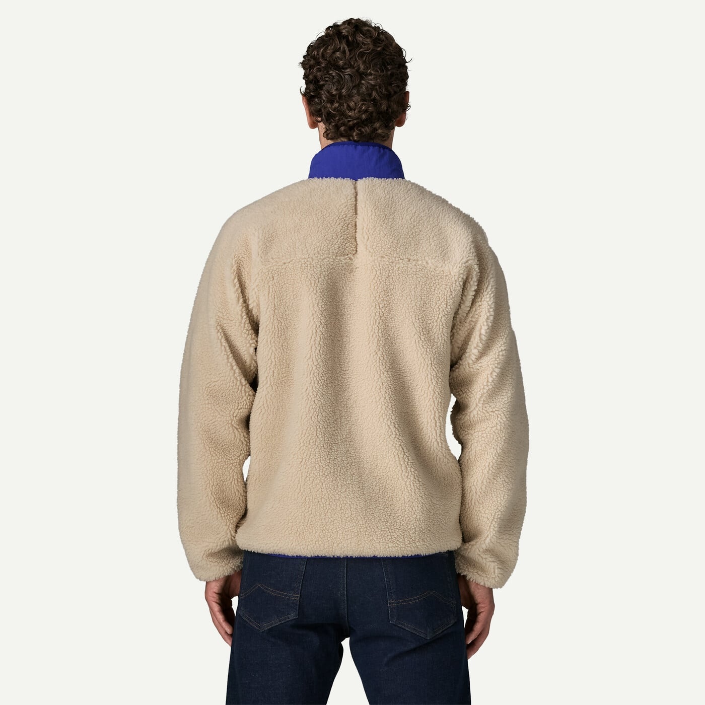 Patagonia M's Classic Retro X Jkt- Dark Natural/Cobalt Blue