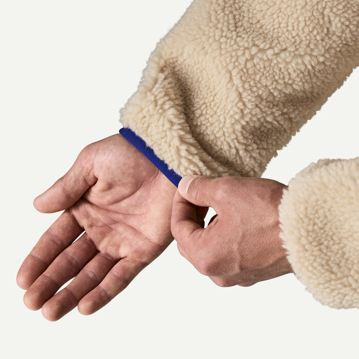 Patagonia M's Classic Retro X Jkt- Dark Natural/Cobalt Blue