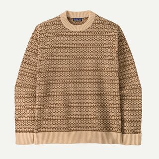Patagonia M's Recycled Wool-Blend Sweater - Snow Snail/Natural