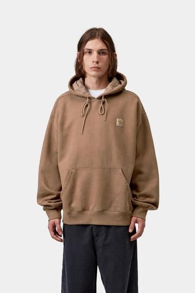 Carhartt WIP Hooded Vista Sweat - WIP H. Brown (Garment Dyed)
