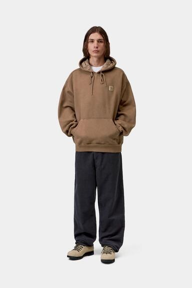 Carhartt WIP Hooded Vista Sweat - WIP H. Brown (Garment Dyed)