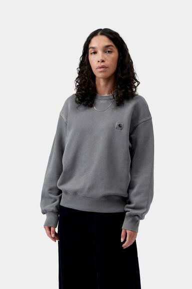 Carhartt WIP W' Nelson Sweatshirt - Styx(Garment Dyed)