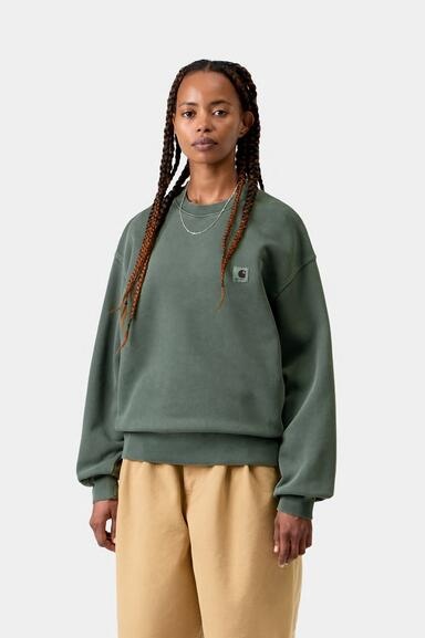 Carhartt WIP W' Nelson Sweatshirt - Dark Scarab(Garment Dyed)