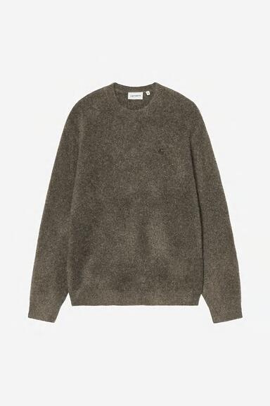 Carhartt WIP Curtis Sweater - Tangled Shungite