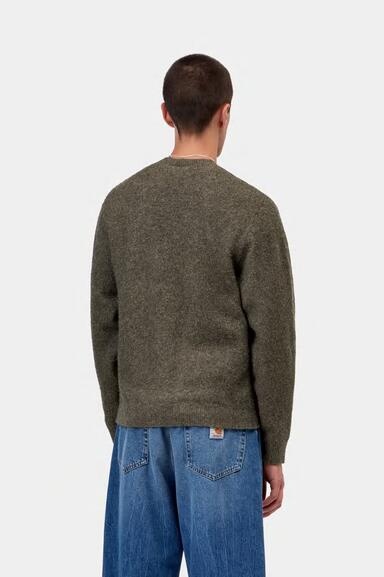 Carhartt WIP Curtis Sweater - Tangled Shungite