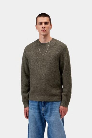 Carhartt WIP Curtis Sweater - Tangled Shungite