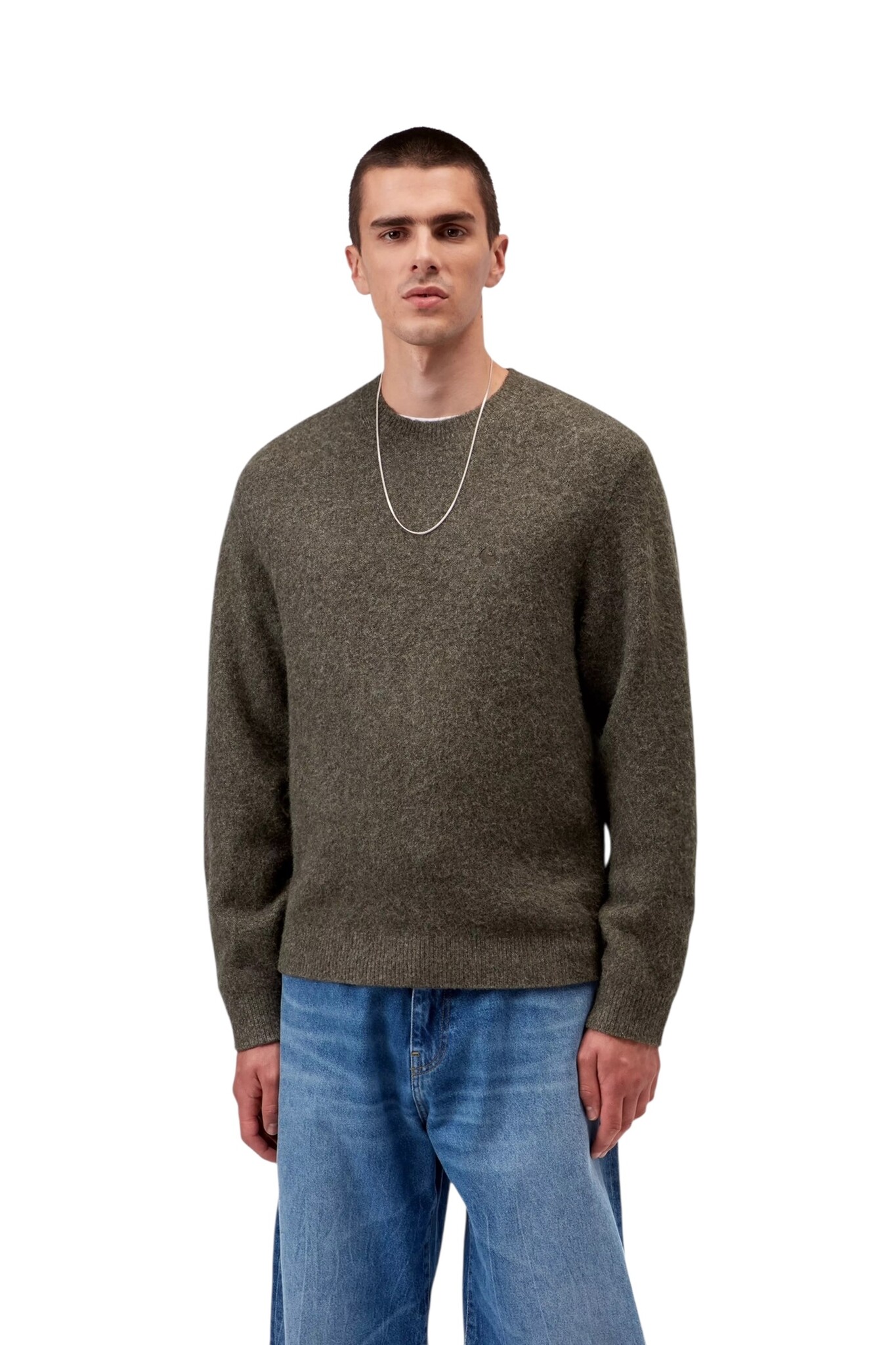 Carhartt WIP Curtis Sweater - Tangled Shungite