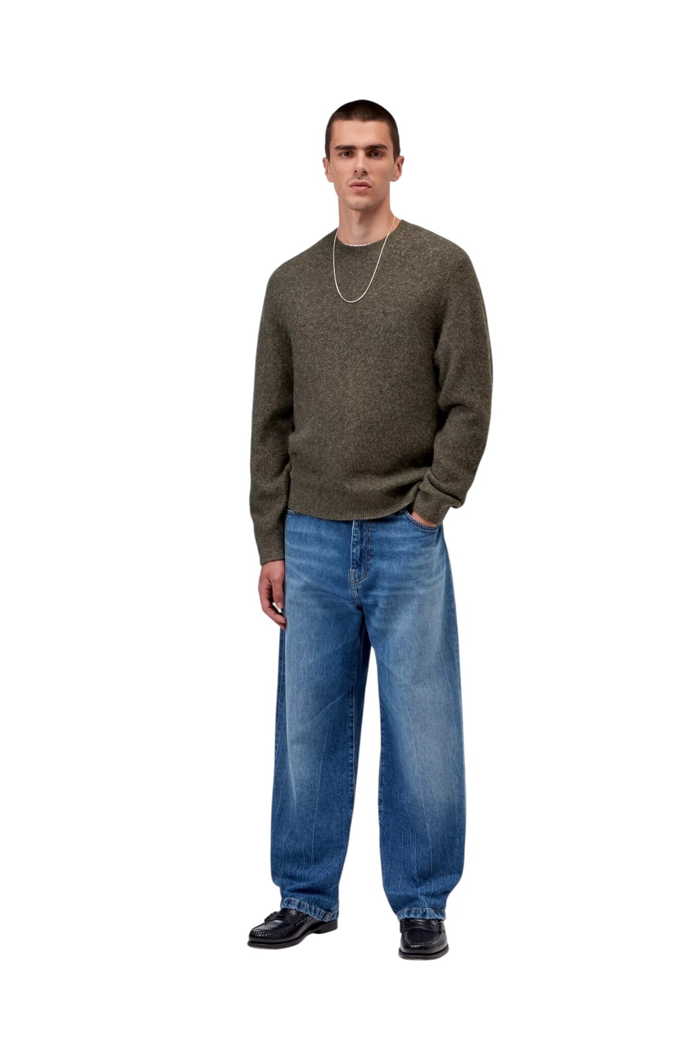 Carhartt WIP Curtis Sweater - Tangled Shungite