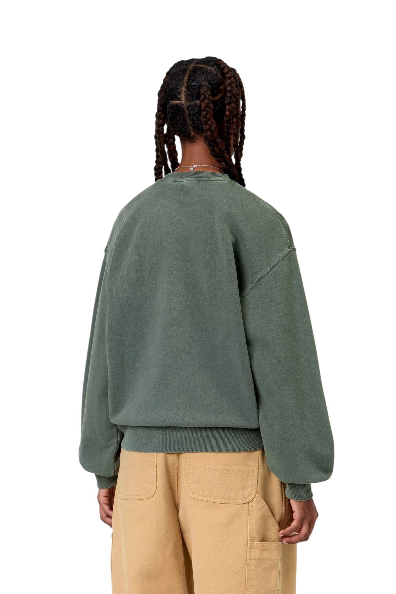 Carhartt WIP W' Nelson Sweatshirt - Dark Scarab(Garment Dyed)