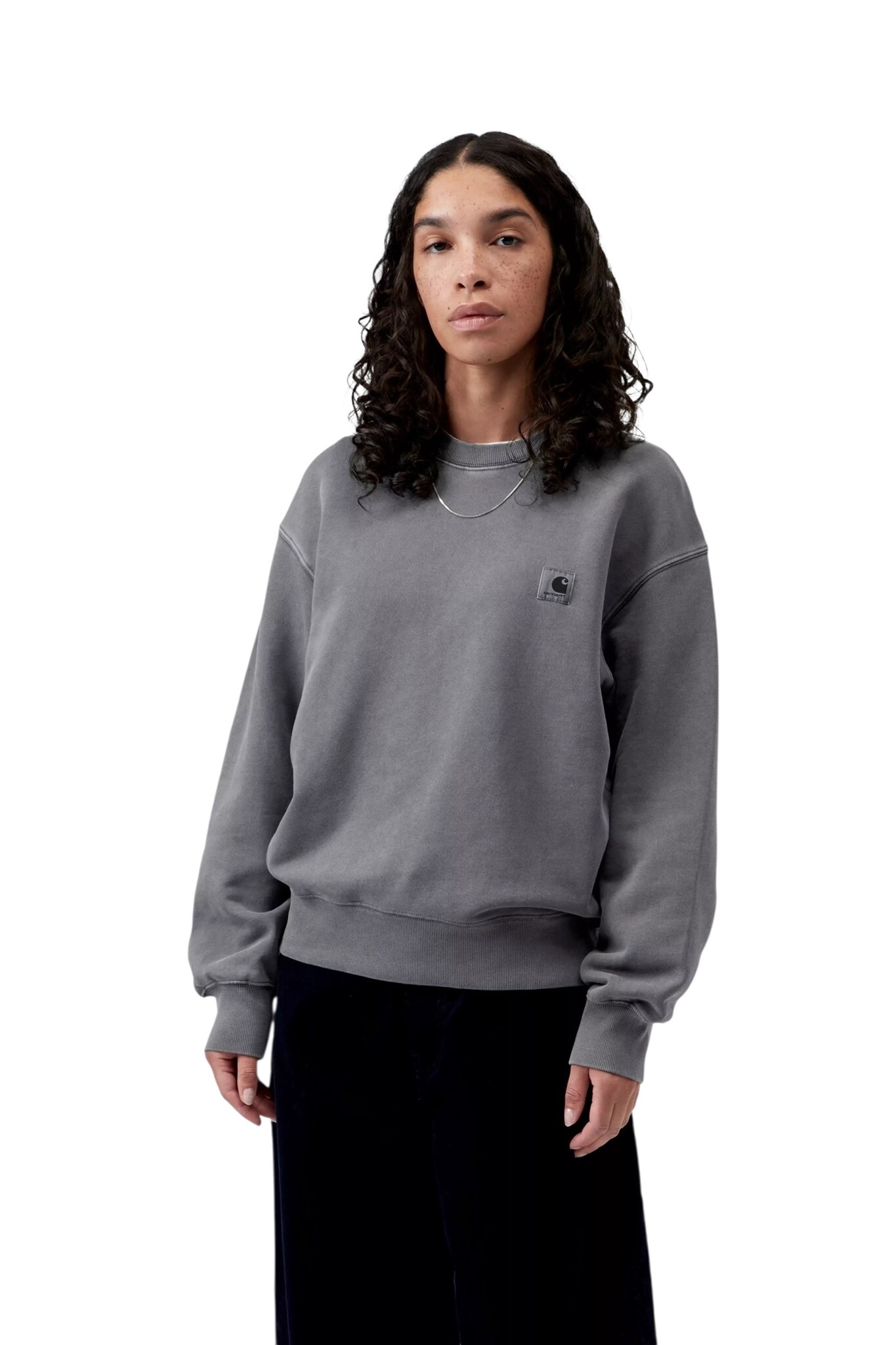 Carhartt WIP W' Nelson Sweatshirt - Styx(Garment Dyed)
