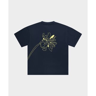 Arbor Antwerp Outline Flower T-shirt - Blue