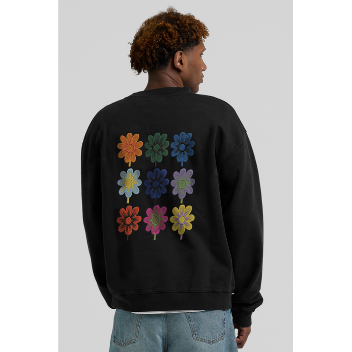 Arbor Antwerp Nine Flowers Crewneck - Black