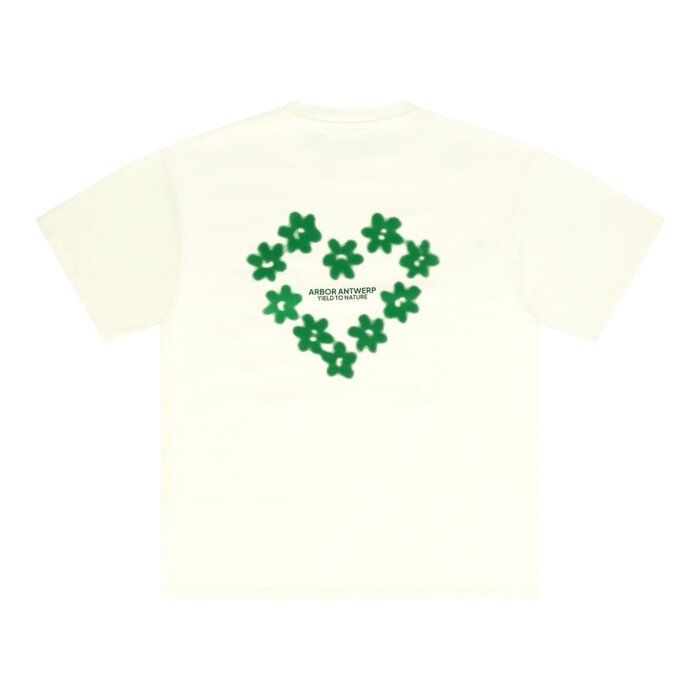 Arbor Antwerp Faded Flower T-shirt - Cream
