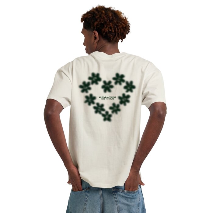 Arbor Antwerp Faded Flower T-shirt - Cream