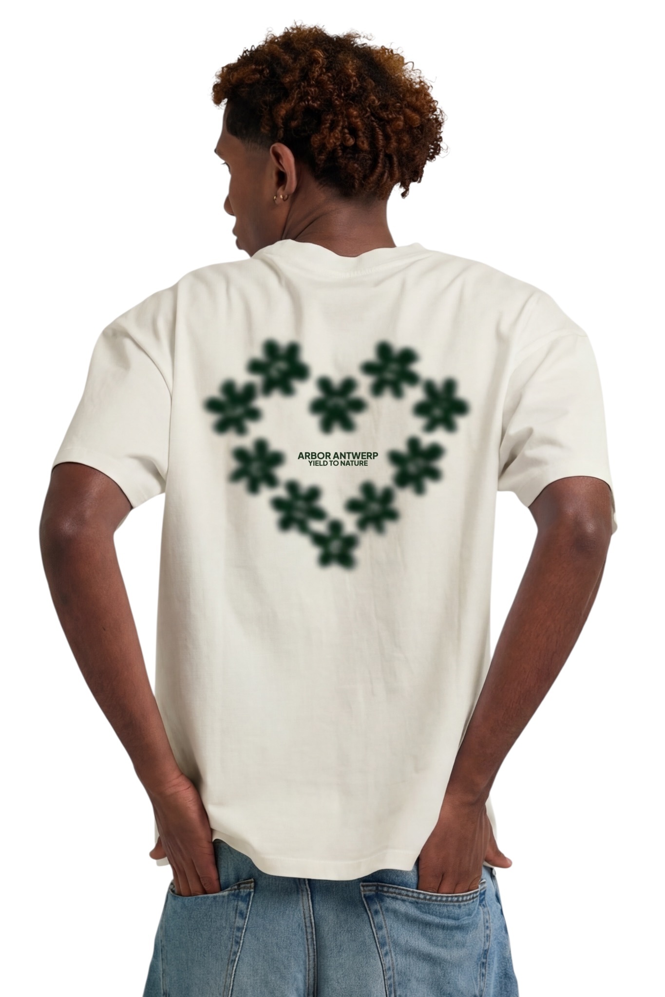 Arbor Antwerp Faded Flower T-shirt - Cream
