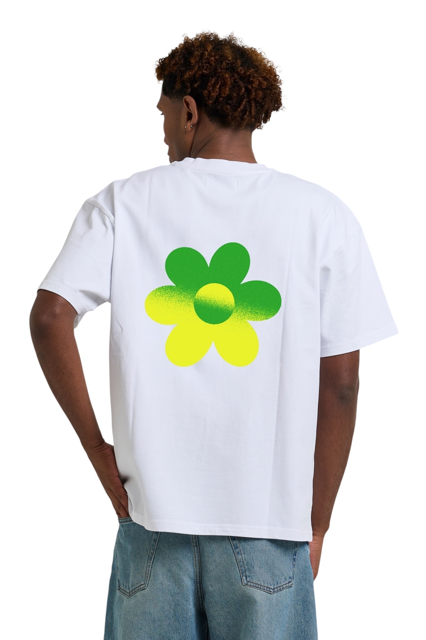 Arbor Antwerp Two-tone Flower T-shirt - Green
