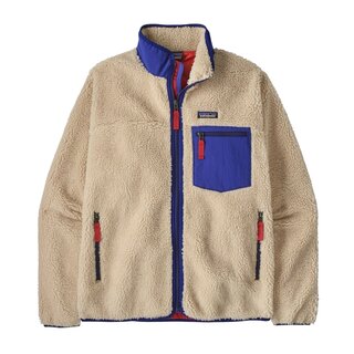 Patagonia M's Classic Retro X Jkt- Dark Natural/Cobalt Blue