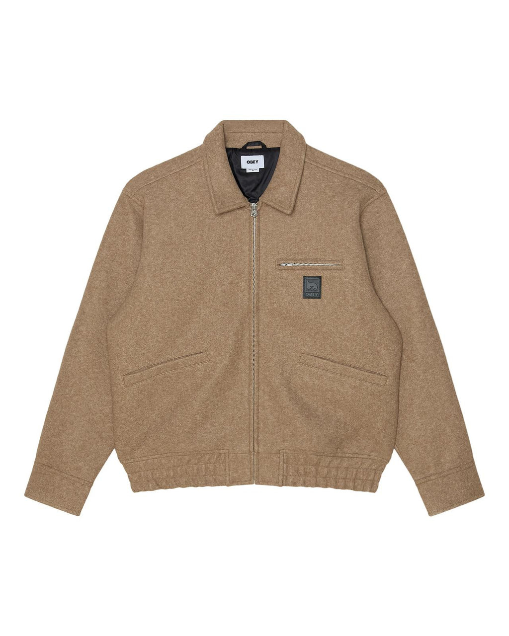 Obey Ledger Blouson Jacket - Latte