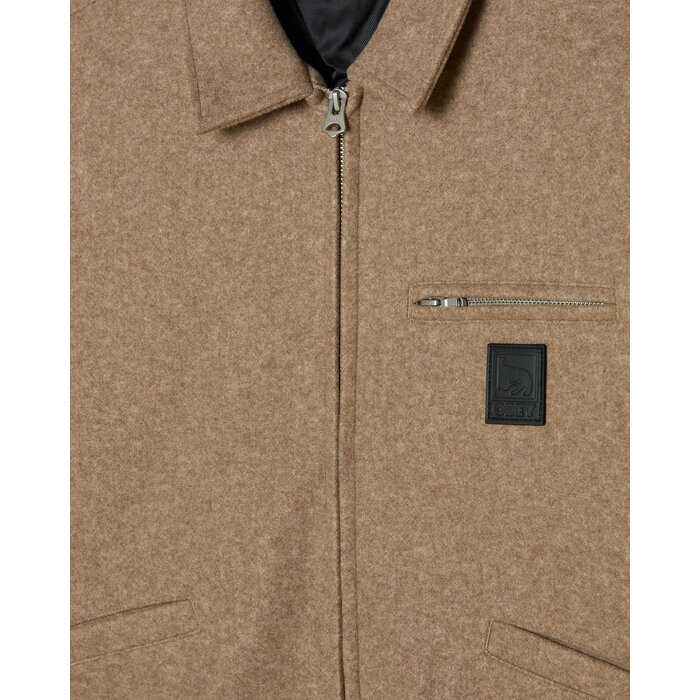 Obey Ledger Blouson Jacket - Latte