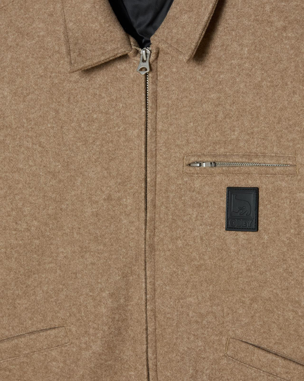 Obey Ledger Blouson Jacket - Latte