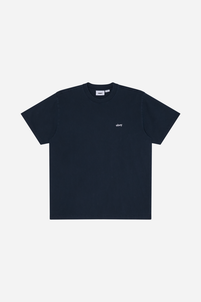 Obey Lowercase Pigment T-Shirt - Pigment Dark Sapphire