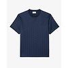T-shirt Jacquard Monogramme - Bleu Marine
