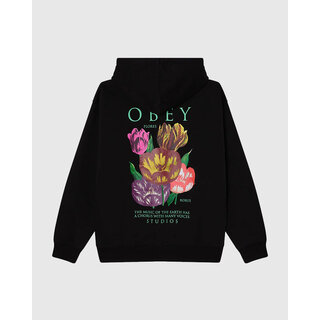 Obey Flores Robus Hood - Black