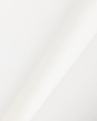 Lacoste T-Shirt Fabriqué en France Rayures Badge - Blanc