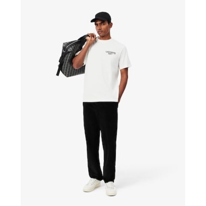 Lacoste T-shirt Jersey Imprimé Tennis Graphique - Blanc