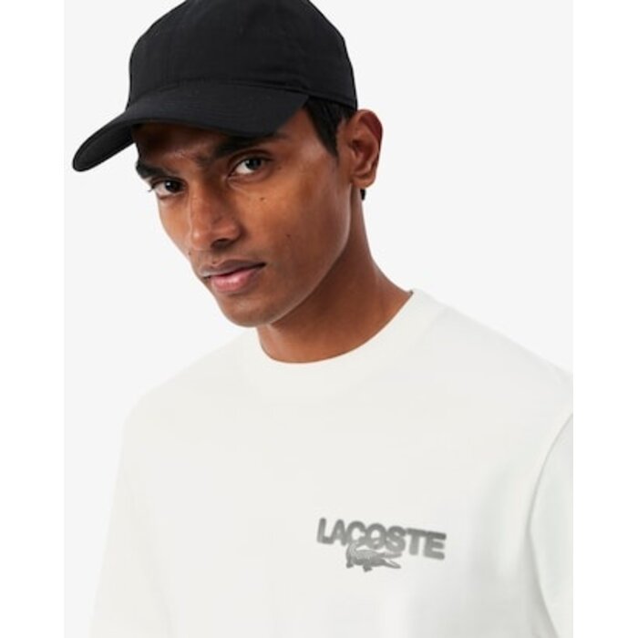 Lacoste T-shirt Jersey Imprimé Tennis Graphique - Blanc