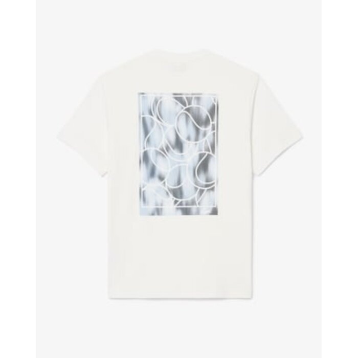 Lacoste T-shirt Jersey Imprimé Tennis Graphique - Blanc