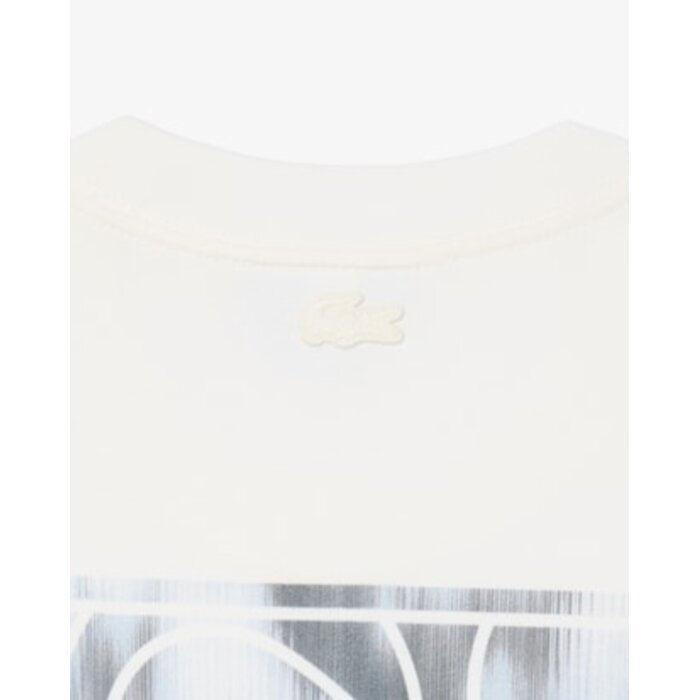 Lacoste T-shirt Jersey Imprimé Tennis Graphique - Blanc