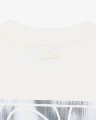 Lacoste T-shirt Jersey Imprimé Tennis Graphique - Blanc