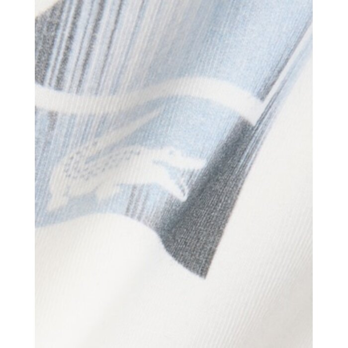 Lacoste T-shirt Jersey Imprimé Tennis Graphique - Blanc