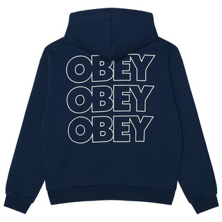 Obey Treble Extra Heavy Hood - Pageant Blue
